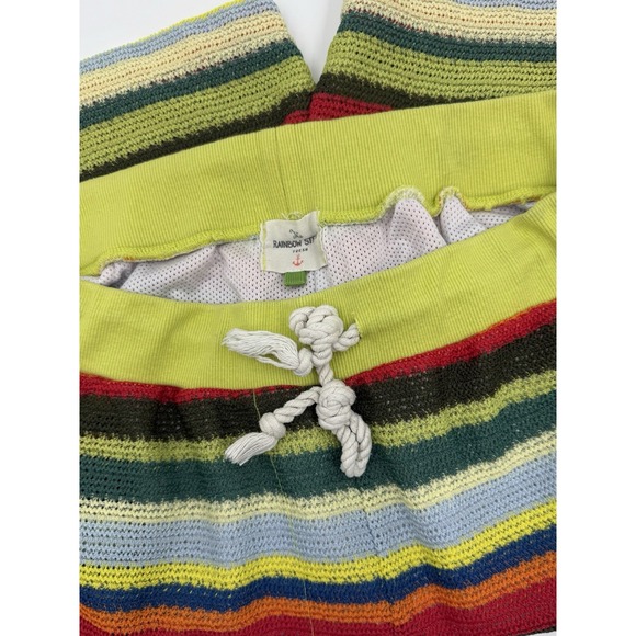The Rainbow Stitch Stripe Crochet Look Mesh Lined Short Sz XL‎ Swim ? - Picture 1 of 11